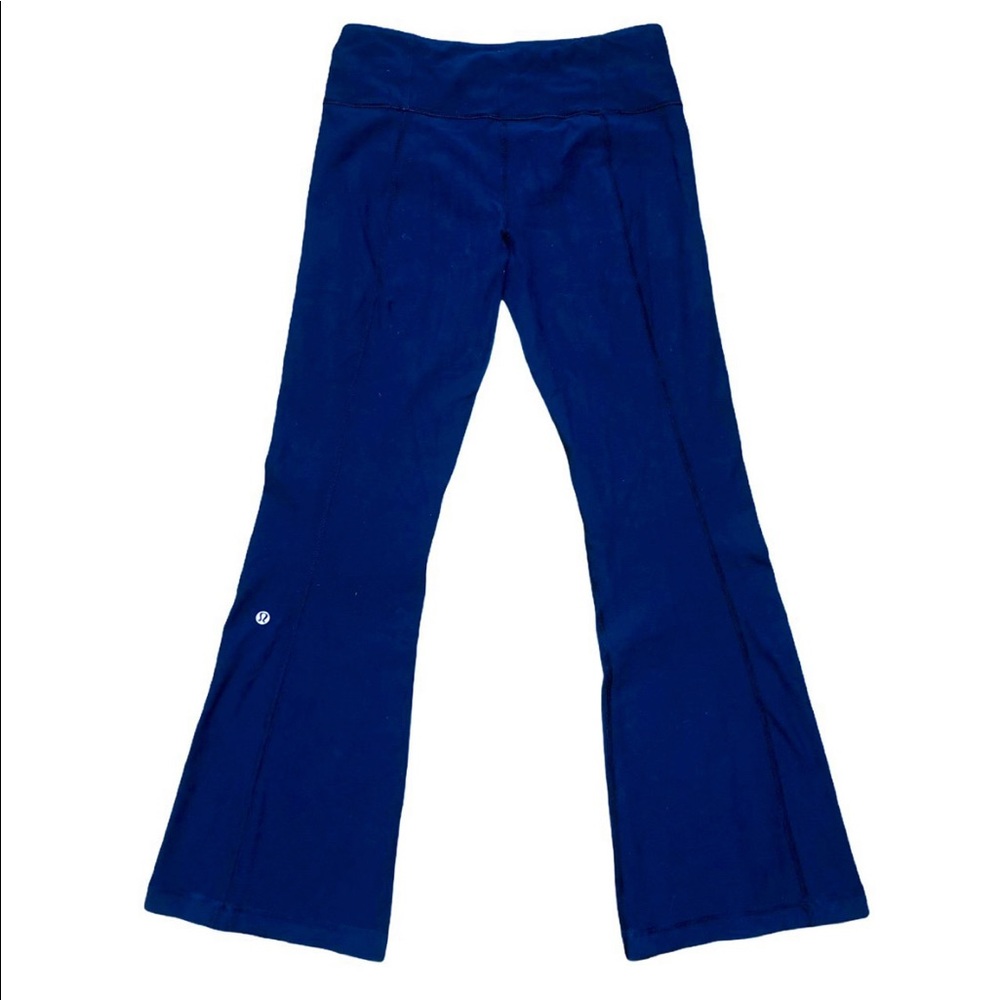 Navy Blue Lululemon Groove Flare Pants